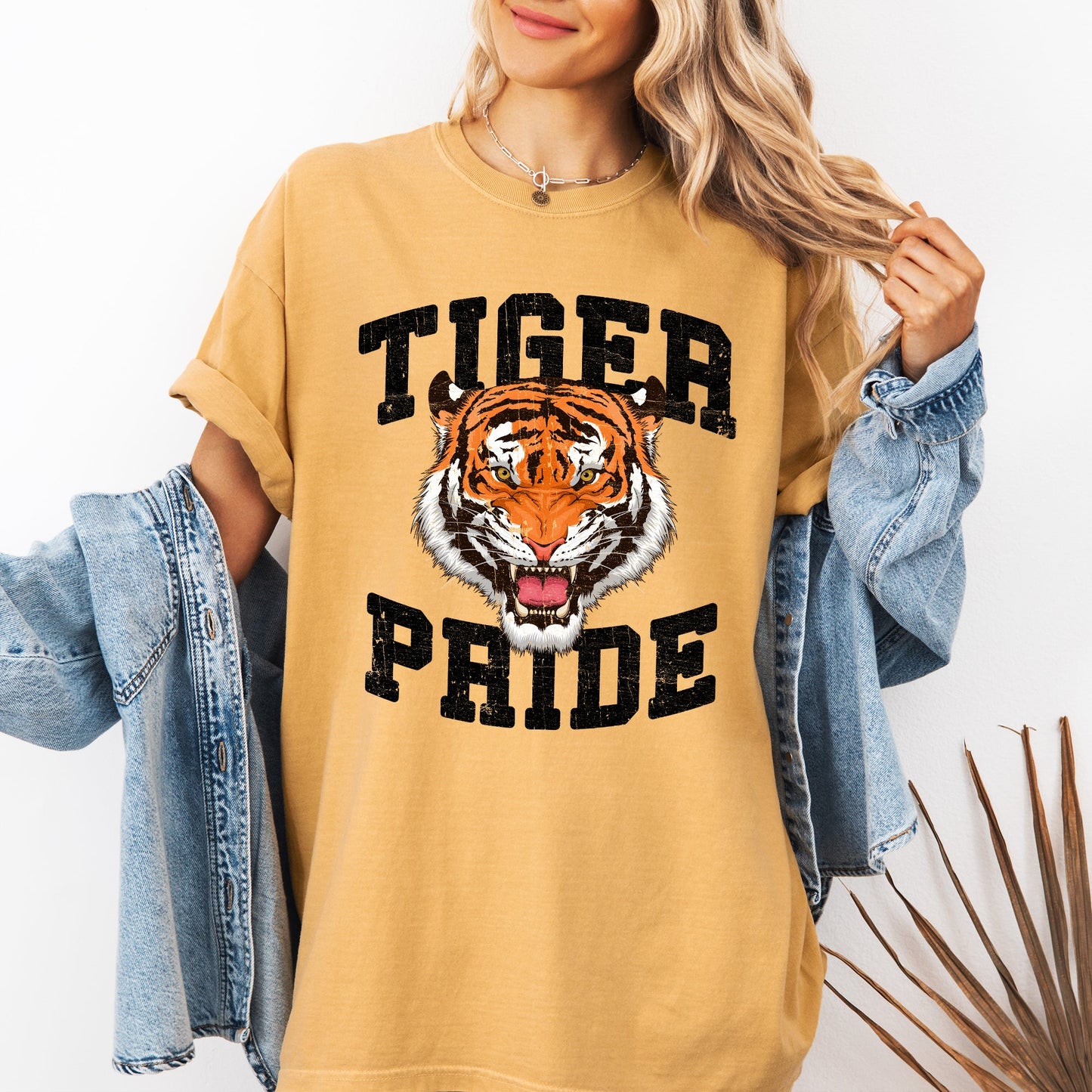 Tiger Pride, Football, Sports, Game Day, Big Game, Touchdown, Tailgate Party Tshirt Comfort Colors T-Shirt