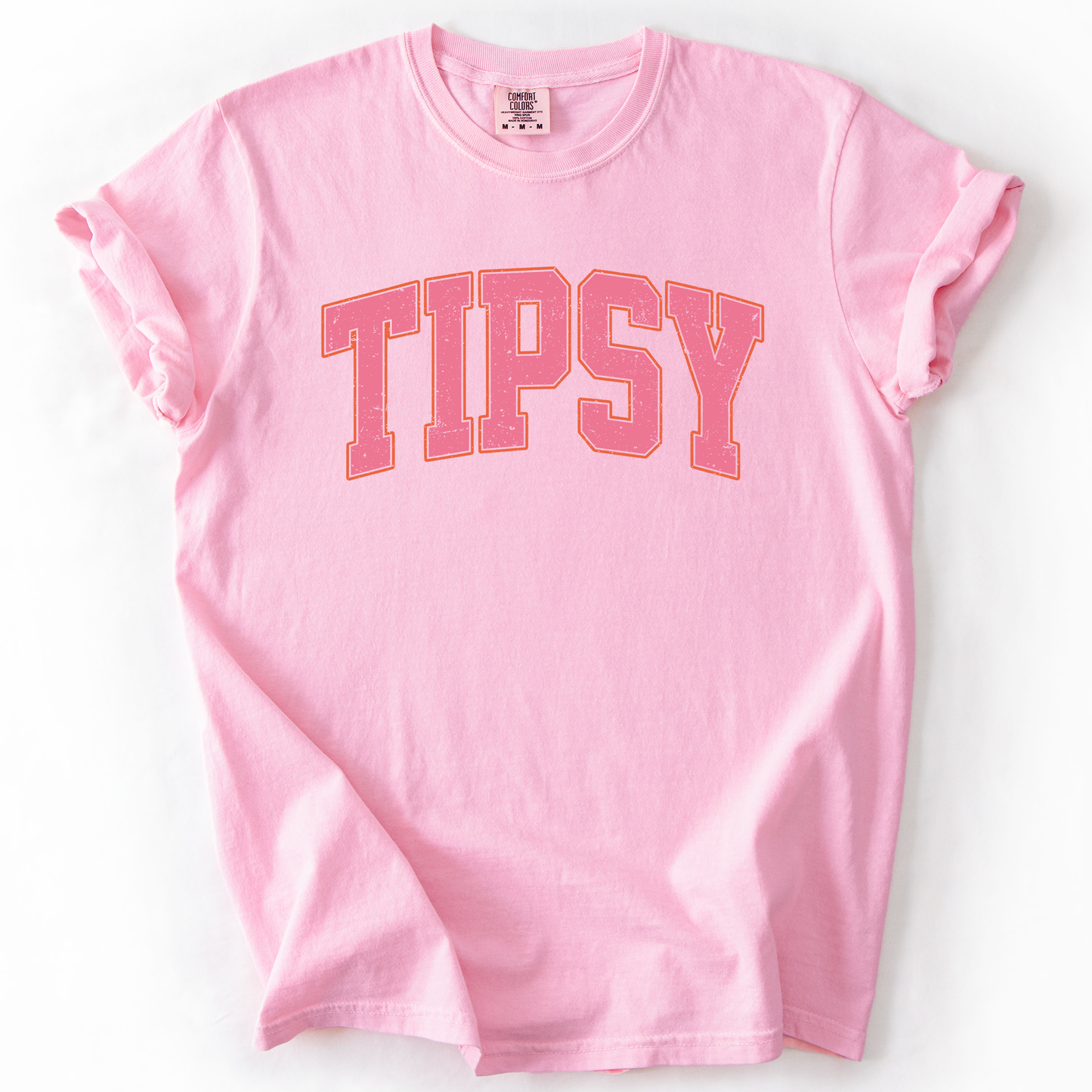 Tipsy, Varsity, Funny, Sarcastic, Summer, Beach, Sunshine , Comfort Colors T-Shirt