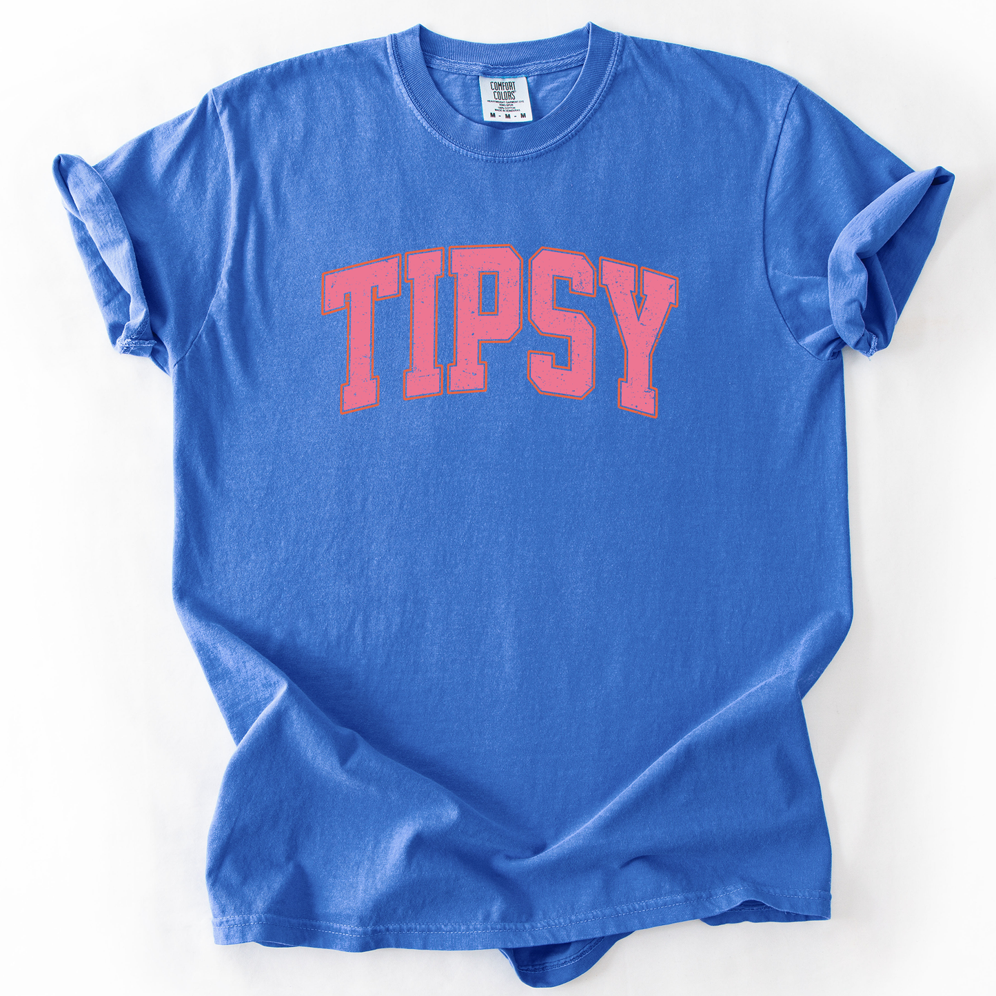 Tipsy, Varsity, Funny, Sarcastic, Summer, Beach, Sunshine , Comfort Colors T-Shirt