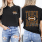 Touchdown Season, Front and Back, Football, Sports, Game Day, Big Game, Tailgate Party Tshirt Comfort Colors T-Shirt