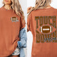 Touchdown Season, Front and Back, Football, Sports, Game Day, Big Game, Tailgate Party Tshirt Comfort Colors T-Shirt