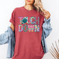 Touchdown, Faux Printed Embroidery Look, Colorful, Girly, Football, Sports, Game Day, Big Game, Tailgate Party Tshirt Comfort Colors T-Shirt