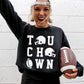 Touchdown, Helmet, Football, Sports, Game Day, Big Game, Tailgate Party Sweatshirt