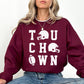 Touchdown, Helmet, Football, Sports, Game Day, Big Game, Tailgate Party Sweatshirt