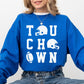 Touchdown, Helmet, Football, Sports, Game Day, Big Game, Tailgate Party Sweatshirt