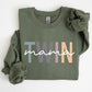 Twin Mama, Mom of Twins, Mother, Mother's Day Sweatshirt