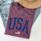 USA Flag, America, Patriotic, Blue, 4th of July Tshirt Comfort Colors T-Shirt