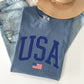 USA Flag, America, Patriotic, Blue, 4th of July Tshirt Comfort Colors T-Shirt