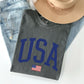 USA Flag, America, Patriotic, Blue, 4th of July Tshirt Comfort Colors T-Shirt