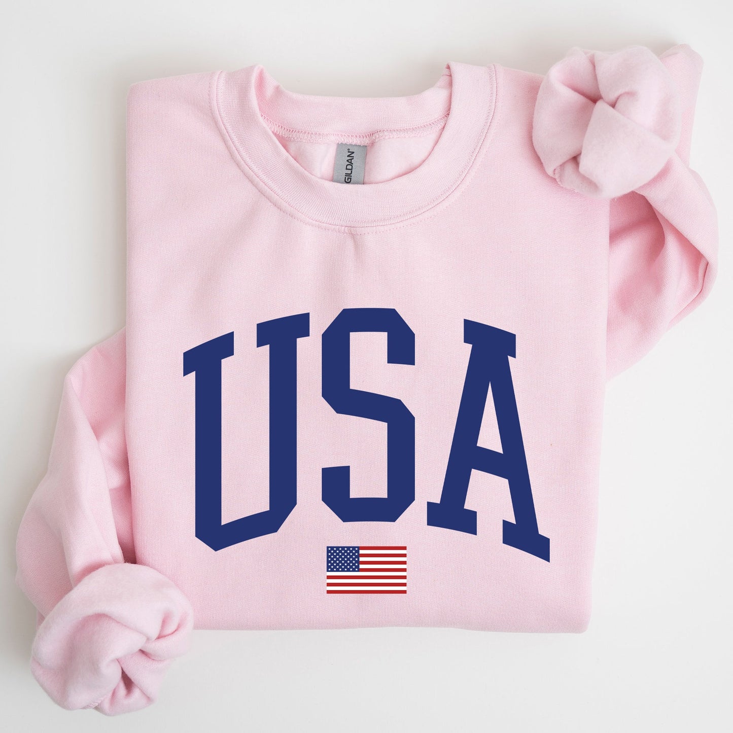 USA Flag, Blue, America, Patriotic, 4th of July Sweatshirt