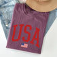 USA Flag, America, Patriotic, Red, 4th of July Tshirt Comfort Colors T-Shirt