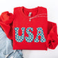 USA Retro Daisies, Patriotic, America, 4th of July Sweatshirt