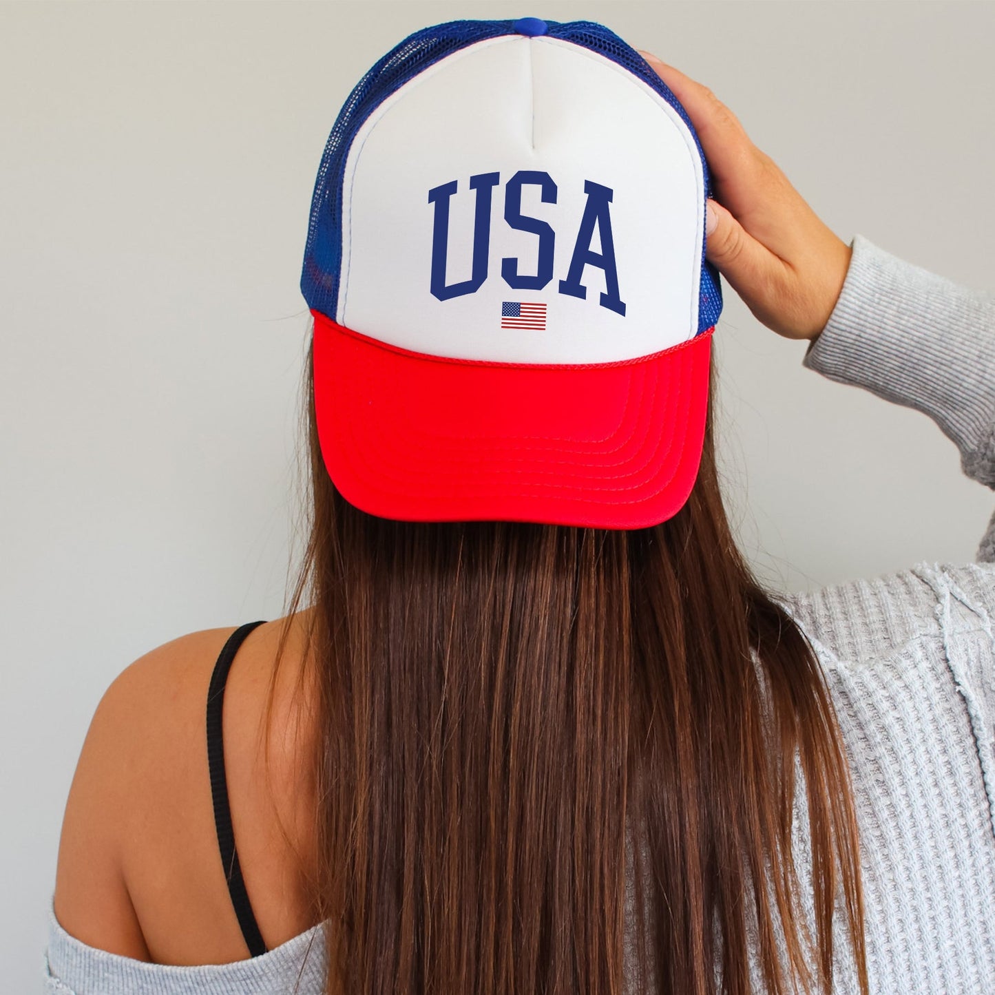 USA, Flag, Patriotic, Snapback Trucker Hat