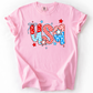 USA, Patriotic Patterns, Bow, Fourth of July, America, Comfort Colors T-Shirt