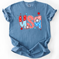 USA, Patriotic Patterns, Bow, Fourth of July, America, Comfort Colors T-Shirt