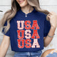 USA, Retro Patriotic, America, Stars, Red, 4th of July Tshirt Comfort Colors T-Shirt