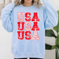 USA, Retro Patriotic, America, Stars, Red, 4th of July Sweatshirt