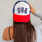 USA, Stars, Bright, Patriotic, Snapback Trucker Hat