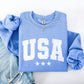 USA, Stars, Retro, Patriotic, America, 4th of July Sweatshirt