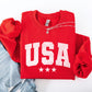 USA, Stars, Retro, Patriotic, America, 4th of July Sweatshirt