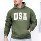 USA, Stars, Retro, Patriotic, America, 4th of July Hoodie, Hooded Sweatshirt