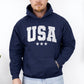 USA, Stars, Retro, Patriotic, America, 4th of July Hoodie, Hooded Sweatshirt