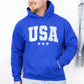 USA, Stars, Retro, Patriotic, America, 4th of July Hoodie, Hooded Sweatshirt