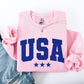 USA, Stars, Retro, Patriotic, America, 4th of July Sweatshirt
