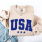 USA, Stars, Retro, Patriotic, America, 4th of July Sweatshirt