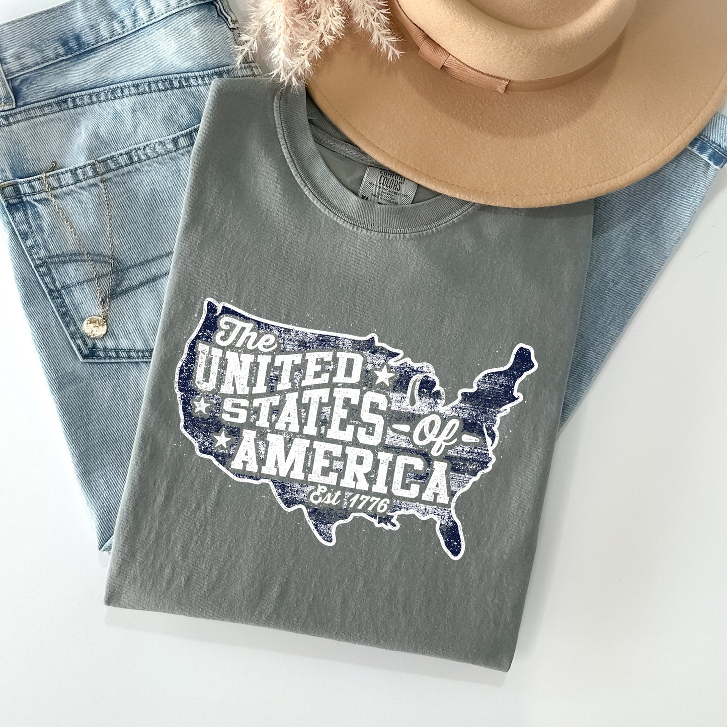 United States of America, Patriotic, 4th of July Tshirt Comfort Colors T-Shirt
