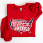 United States of America, Patriotic, 4th of July Sweatshirt