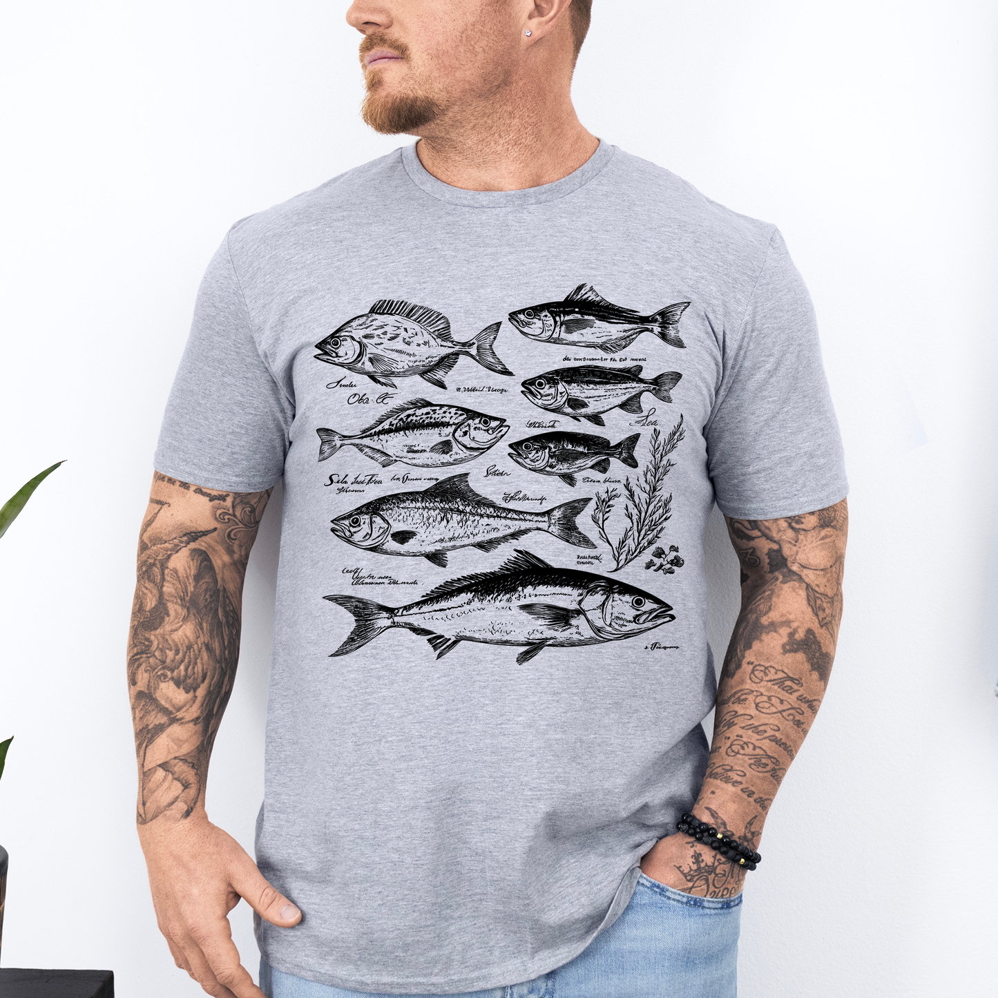 Vintage Fish, Retro Print, Classic, Fishing, Soft Style T-Shirt