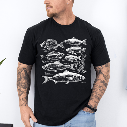 Vintage Fish, Retro Print, Classic, Fishing, Soft Style T-Shirt