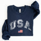 Vintage USA, Retro Flag, America, 4th of July Sweatshirt