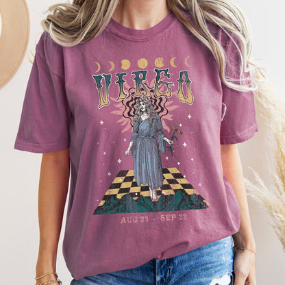Virgo Zodiac Comfort Colors Tees, Horoscope, Astrology
