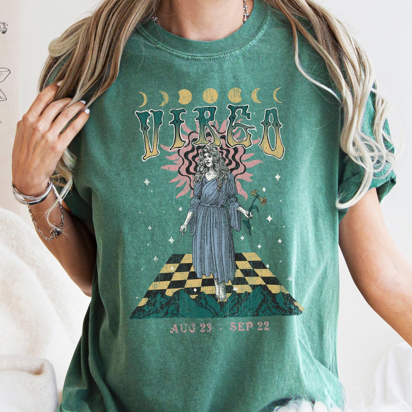 Virgo Zodiac Comfort Colors Tees, Horoscope, Astrology