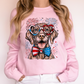 Vizsla Patriotic Dog, USA, America, Pet Lover, 4th of July Sweatshirt