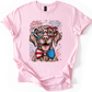 Vizsla Patriotic Dog, USA, America, Pet Lover, 4th of July, Soft Style T-Shirt