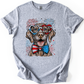 Vizsla Patriotic Dog, USA, America, Pet Lover, 4th of July, Soft Style T-Shirt