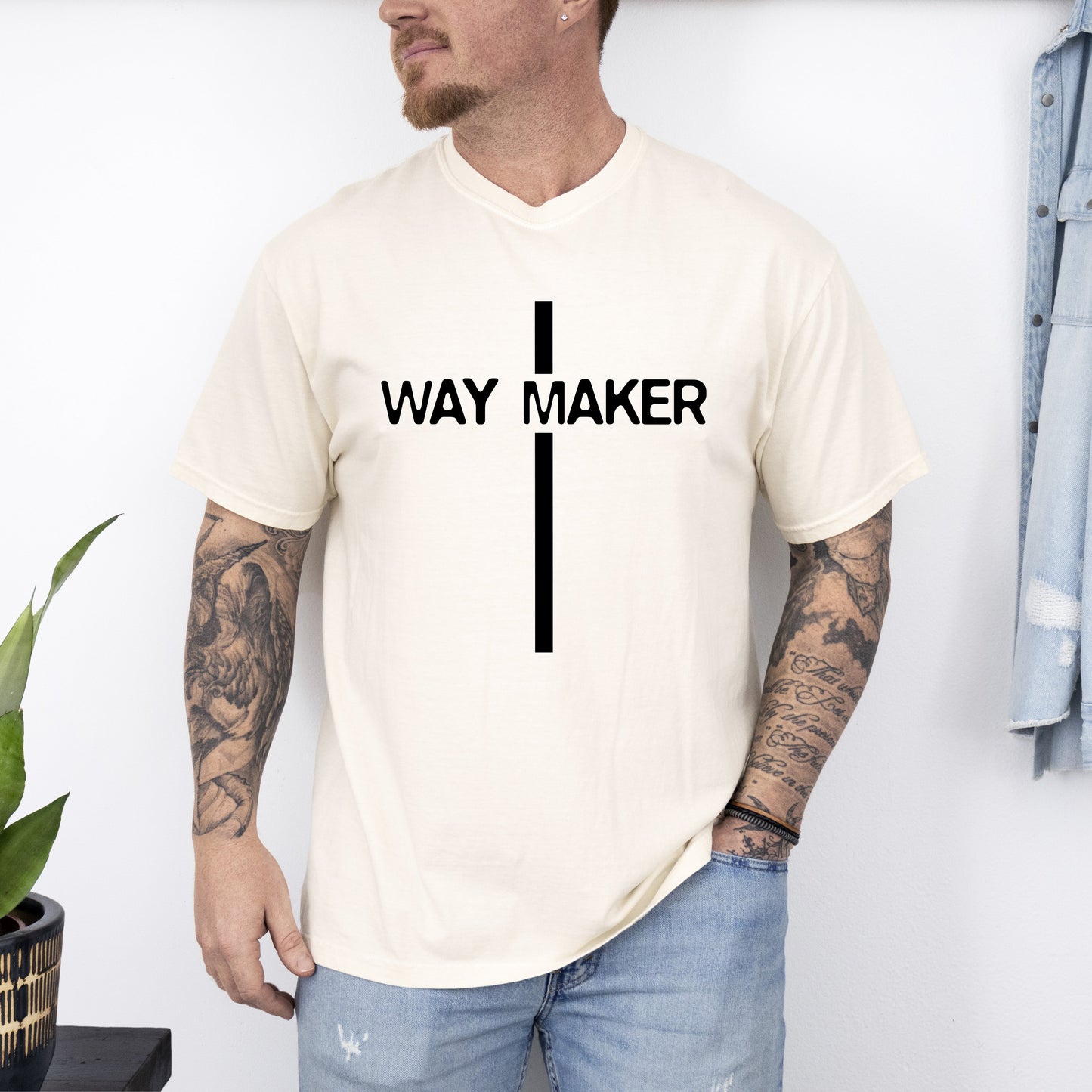 Way Maker, Faith, Cross, Christian, Jesus, Gospel, Religious Tshirt Comfort Colors T-Shirt