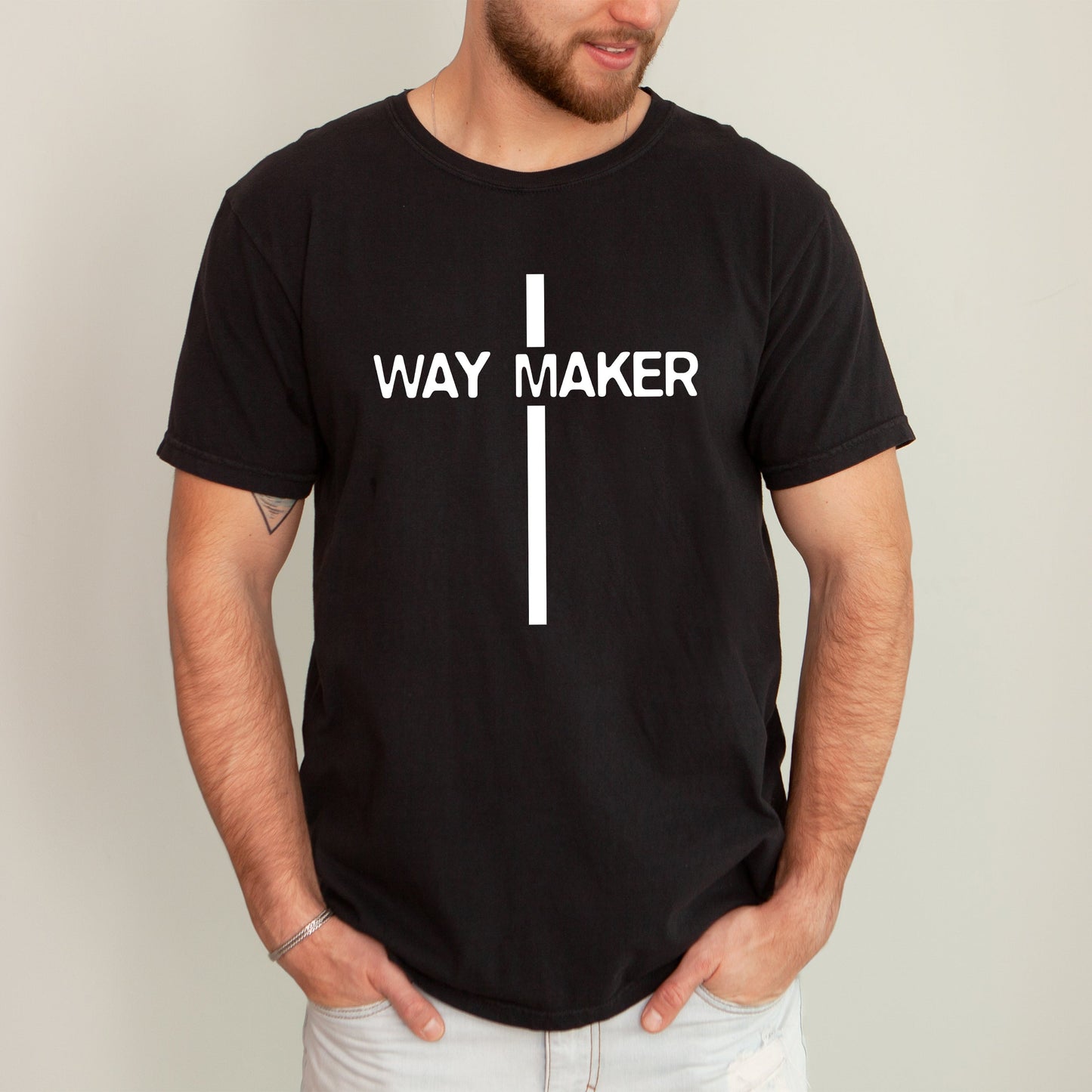 Way Maker, Faith, Cross, Christian, Jesus, Gospel, Religious Tshirt Comfort Colors T-Shirt