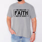 We Walk By Faith, Not By Sight, Christian, Jesus, Gospel, Religious Tshirt Comfort Colors T-Shirt