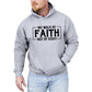 We Walk By Faith, Not By Sight, Christian, Jesus, Gospel, Religious Hoodie, Hooded Sweatshirt