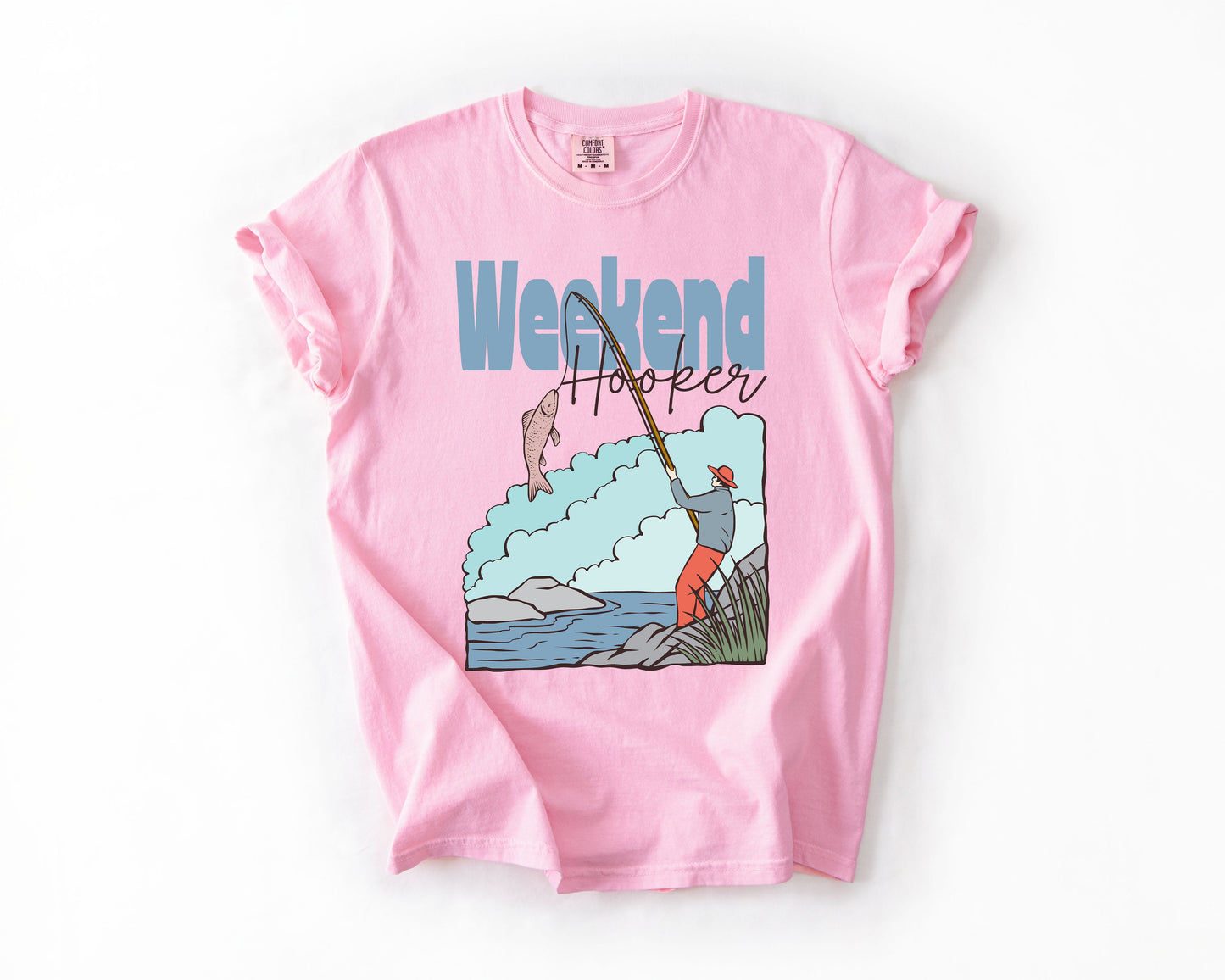 Weekend Hooker, Adventure, Boat, Lake Life, Camping, Outdoor, Nature, Travel, Comfort Colors T-Shirt