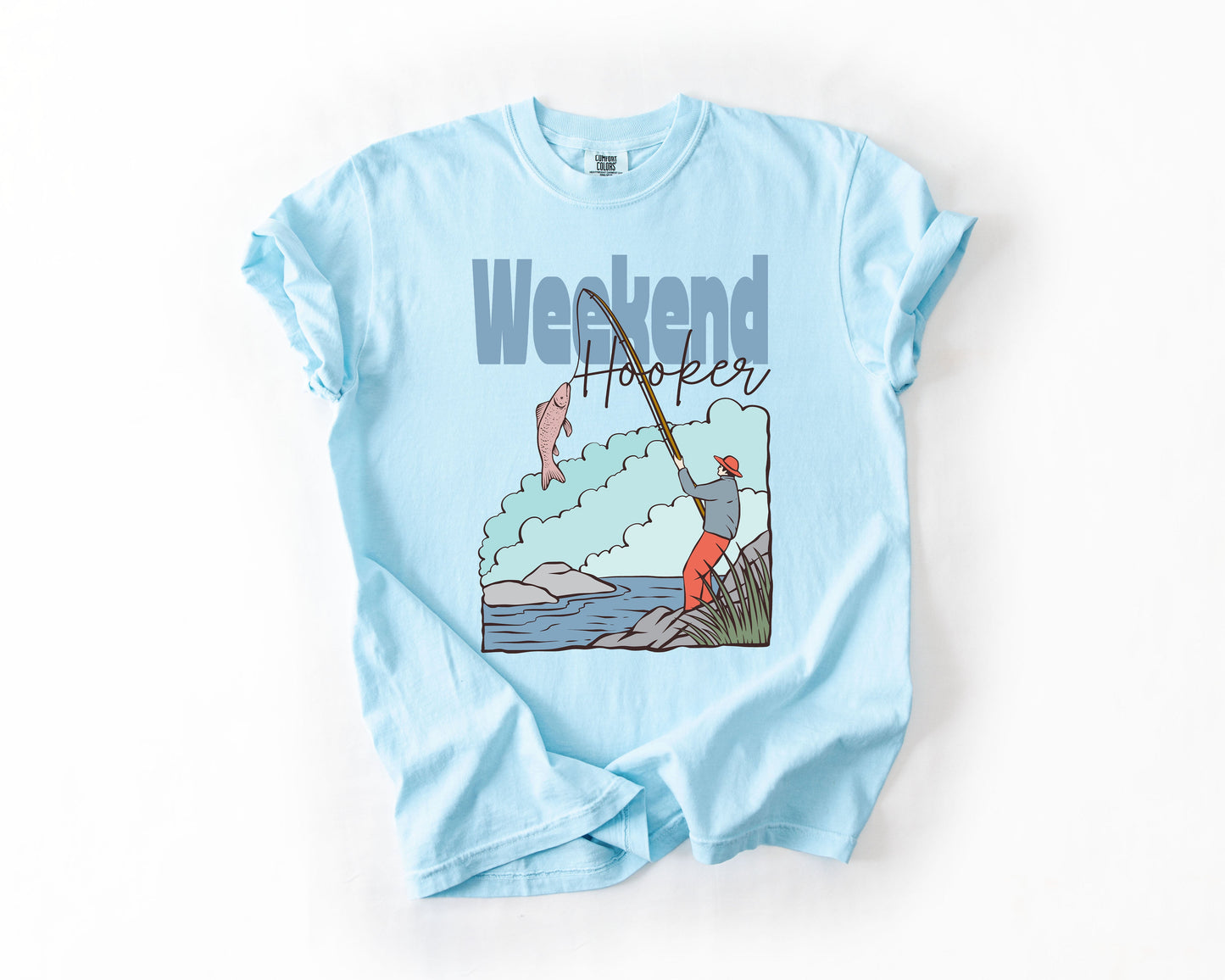 Weekend Hooker, Adventure, Boat, Lake Life, Camping, Outdoor, Nature, Travel, Comfort Colors T-Shirt