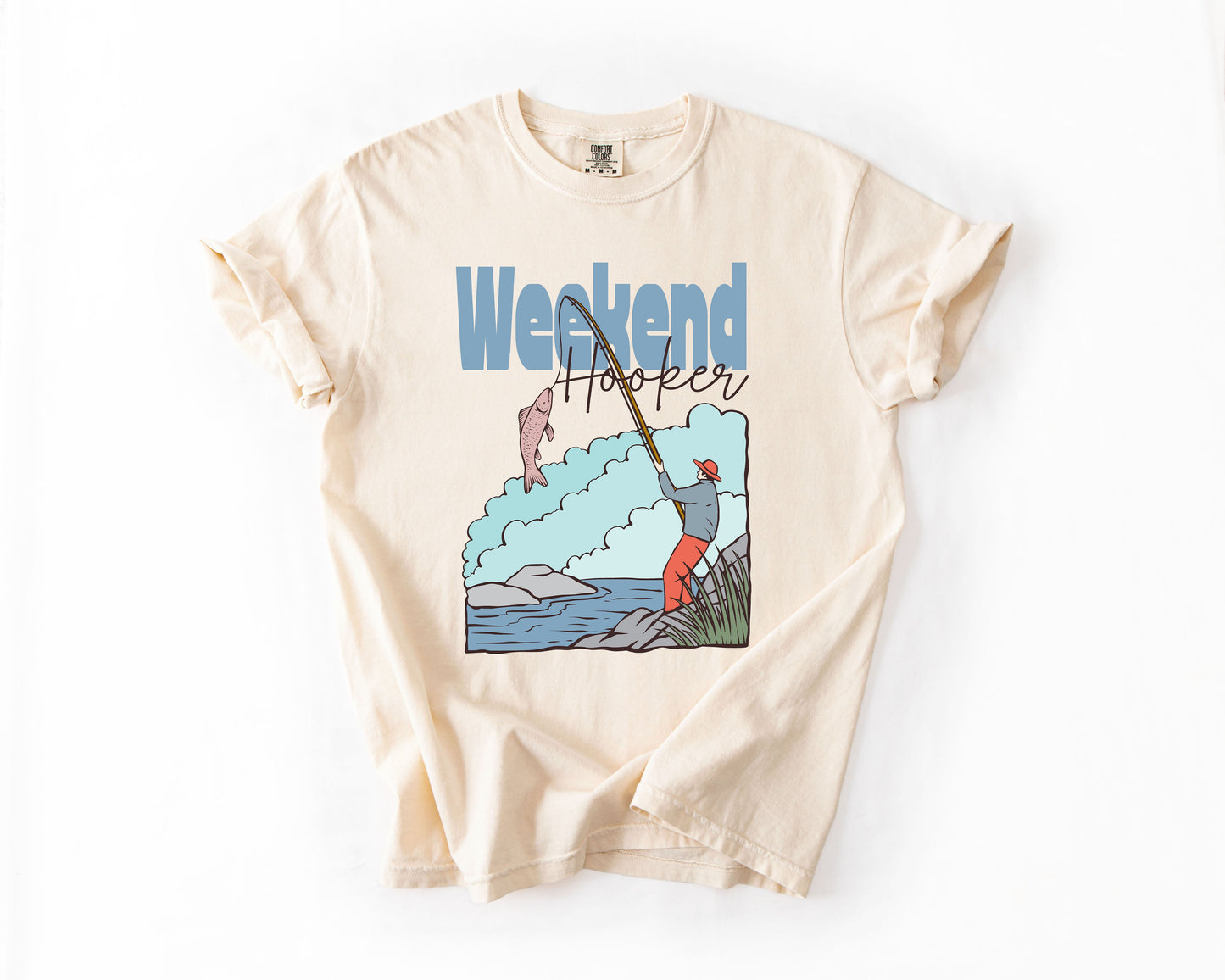 Weekend Hooker, Adventure, Boat, Lake Life, Camping, Outdoor, Nature, Travel, Comfort Colors T-Shirt