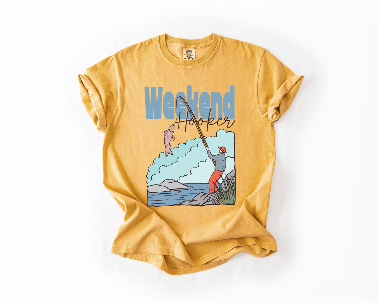 Weekend Hooker, Adventure, Boat, Lake Life, Camping, Outdoor, Nature, Travel, Comfort Colors T-Shirt