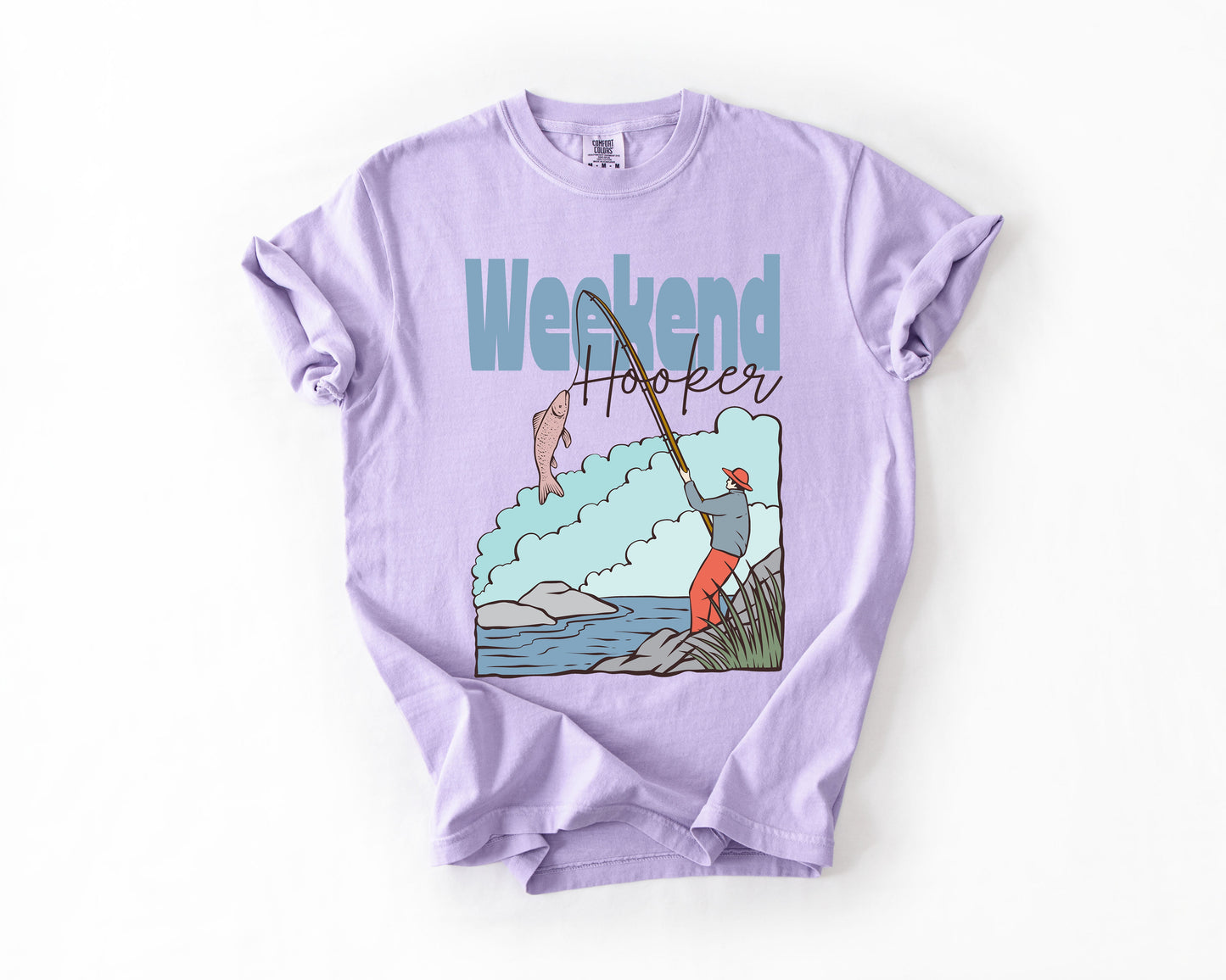 Weekend Hooker, Adventure, Boat, Lake Life, Camping, Outdoor, Nature, Travel, Comfort Colors T-Shirt