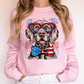 Weimaraner Patriotic Dog, USA, America, Pet Lover, 4th of July Sweatshirt