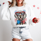 Weimaraner Patriotic Dog, USA, America, Pet Lover, 4th of July Sweatshirt